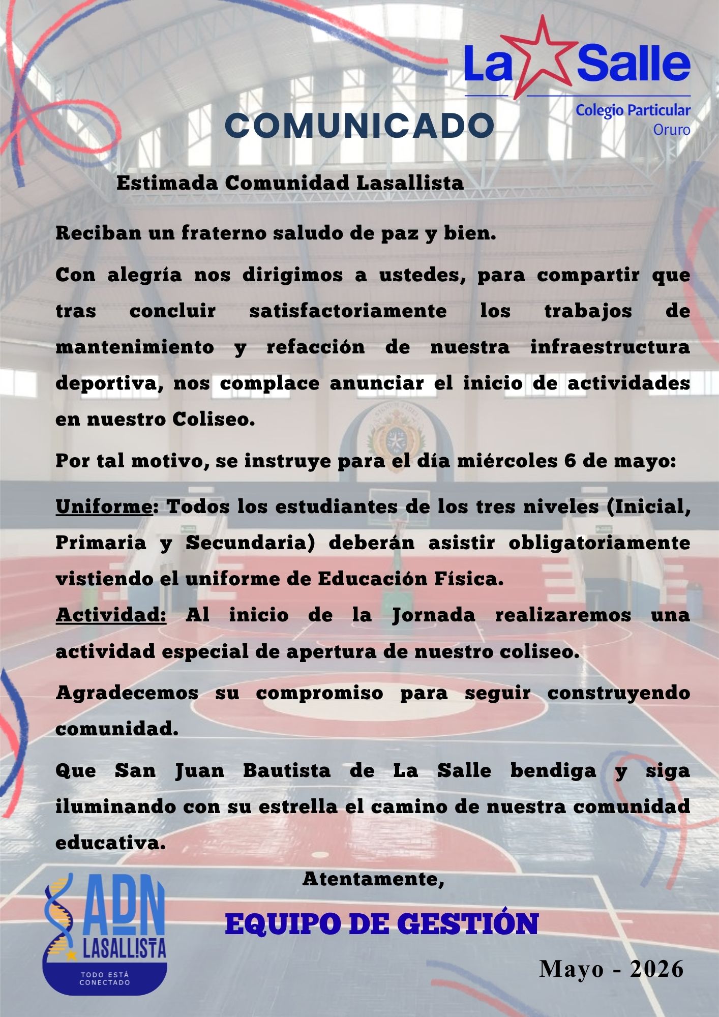 Imagen del comunicado