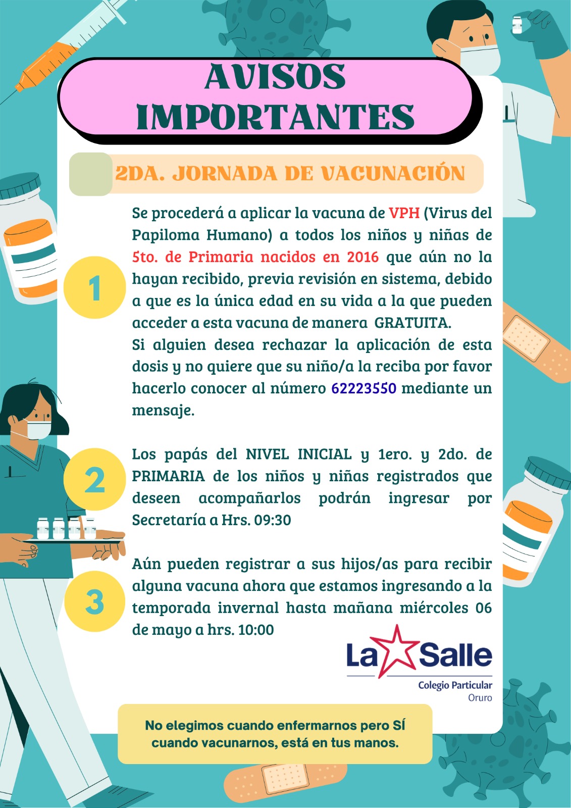 Imagen del comunicado